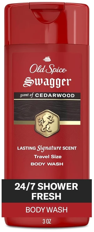 Old Spice Swagger Cedarwood 3X Defense Refreshing Body Wash for Men, 24/7 Shower Fresh Long Lasting Scent, Travel Size, Red Collection, 3fl oz Old Spice Swagger Cedarwood 3X Defense Refreshing Body Wash for Men, 24/7 Shower Fresh Long Lasting Scent, Travel Size, Red Collection, 3fl oz