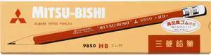 B. Toys Mitsubishi Pencil with Pencil Eraser 9850 Hardness HB K9850HB B. Toys Mitsubishi Pencil with Pencil Eraser 9850 Hardness HB K9850HB
