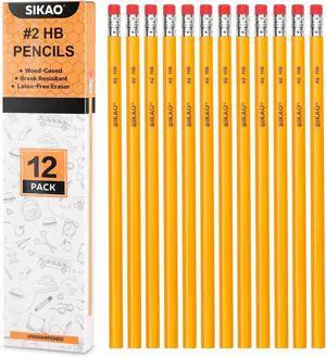 Pencils, 12Pack Number #2 HB Wood Pencils with Erasers for Kids Sketching Drawing, Classroom Must Haves Essentials for Teachers, School Supplies Pencils, 12Pack Number #2 HB Wood Pencils with Erasers for Kids Sketching Drawing, Classroom Must Haves Essentials for Teachers, School Supplies