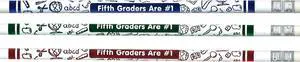 JRM7865B 5th Graders are #1 Pencils, 0.6" Height, 2.5" Wide, 7.5" Length (12 Count) JRM7865B 5th Graders are #1 Pencils, 0.6" Height, 2.5" Wide, 7.5" Length (12 Count)