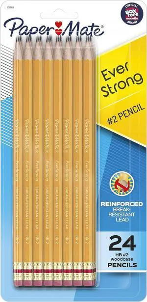 Paper Mate EverStrong #2 Pencils Reinforced Break-Resistant Lead When Writing 24-Pack Paper Mate EverStrong #2 Pencils Reinforced Break-Resistant Lead When Writing 24-Pack