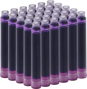 Jinhao Fountain Pen Refill Ink Cartridges, Violet Color, Set of 30 PCS, International Standard Size Disposable and Generic Ink Refill Cartridges Jinhao Fountain Pen Refill Ink Cartridges, Violet Color, Set of 30 PCS, International Standard Size Disposable and Generic Ink Refill Cartridges