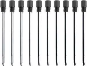 ChaoQ 10 Pcs Black Ink Pen Refills for Twist Pens Ballpoint Pen Refills ChaoQ 10 Pcs Black Ink Pen Refills for Twist Pens Ballpoint Pen Refills
