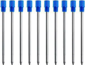 ChaoQ 10 Pcs Blue Ink Pen Refills for Twist Pens Ballpoint Pen Refills ChaoQ 10 Pcs Blue Ink Pen Refills for Twist Pens Ballpoint Pen Refills