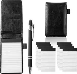Camelmother 10Pcs Pocket Notepad Holder Set Notebook 3 x 5 Inch With Pen Camelmother 10Pcs Pocket Notepad Holder Set Notebook 3 x 5 Inch With Pen