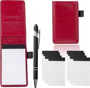 Camelmother 10Pcs Pocket Notepad Holder Set Notebook 3 x 5 Inch With Pen Camelmother 10Pcs Pocket Notepad Holder Set Notebook 3 x 5 Inch With Pen