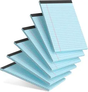 AILZFEI 6pcs Small Note Pad 5x8 College Ruled Blue Legal Pads Paper Notepads 6 Pack Study Back Writing Pads 5 x 8 Legal Pads Perforated Narrow Ruled Pads of Paper Blue AILZFEI 6pcs Small Note Pad 5x8 College Ruled Blue Legal Pads Paper Notepads 6 Pack Study Back Writing Pads 5 x 8 Legal Pads Perforated Narrow Ruled Pads of Paper Blue