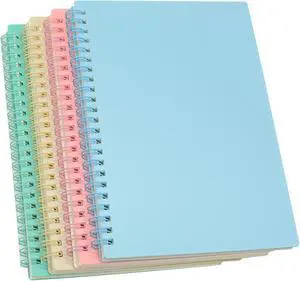 Yansanido Spiral Notebook, 4 Pcs 8.3 Inch x 5.9 Inch A5 Thick Plastic Hardcover 7mm College Ruled 4 Color 80 Sheets -160 Pages Journals for Study and Notes (4) Yansanido Spiral Notebook, 4 Pcs 8.3 Inch x 5.9 Inch A5 Thick Plastic Hardcover 7mm College Ruled 4 Color 80 Sheets -160 Pages Journals for Study and Notes (4)