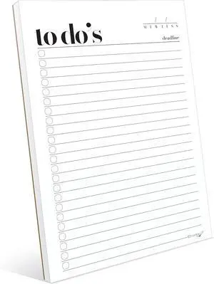 HADIGU To Do List Notepad A5 Size (8.3"x5.8") Premium Thick Paper With Cardboard Back Support, Undated Daily Planner Notepad, Daily To Do List Notebook, Ruled Pages, Checkboxes, Deadline Column. HADIGU To Do List Notepad A5 Size (8.3"x5.8") Premium Thick Paper With Cardboard Back Support, Undated Daily Planner Notepad, Daily To Do List Notebook, Ruled Pages, Checkboxes, Deadline Column.