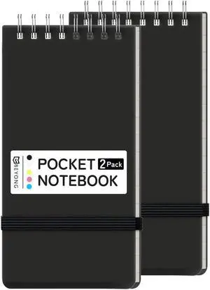 Small Pocket Notebook, Mini Notepad Spiral Notebooks Note Pads (Black, 3x5) Small Pocket Notebook, Mini Notepad Spiral Notebooks Note Pads (Black, 3x5)