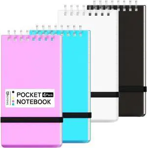 BEYONG Notebook Pocket, Small Mini Spiral Notepad 3x5 BEYONG Notebook Pocket, Small Mini Spiral Notepad 3x5