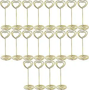 20 Pcs Gold Table Number Holders, 3.35" Wedding Place Card Stands 20 Pcs Gold Table Number Holders, 3.35" Wedding Place Card Stands