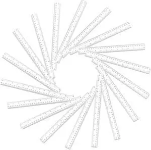 Koogel 40 Packs Clear Plastic Ruler, 12 Inch, Plastic Measuring Tool with Centimeter and Millimeter, Shatterproof Metric Clear Rulers Bulk for Kids, Back to School, Classroom, School, Office, Home Koogel 40 Packs Clear Plastic Ruler, 12 Inch, Plastic Measuring Tool with Centimeter and Millimeter, Shatterproof Metric Clear Rulers Bulk for Kids, Back to School, Classroom, School, Office, Home