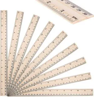 40 Pack Wooden Rulers, 12 Inch/30 cm, Double-Sided for Classroom 40 Pack Wooden Rulers, 12 Inch/30 cm, Double-Sided for Classroom