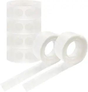 HANWER 600 PCS Glue Points Double Sided, Clear Adhesive Dots for Craft Decoration, Balloon Glue Removable Point Sticker Tape HANWER 600 PCS Glue Points Double Sided, Clear Adhesive Dots for Craft Decoration, Balloon Glue Removable Point Sticker Tape