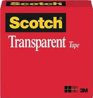 Scotch Transparent Tape, 3/4 in x 2592 in, 1 Roll Scotch Transparent Tape, 3/4 in x 2592 in, 1 Roll