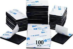 100 Pcs Double Sided Adhesive Pads,Heavy Duty Mounting Tape, 3mm Thickness Pre-Cut Foam Tape,Super-Sticky Black Strong Pads Rectangle Shape Waterproof for Walls Picture, Car, Home, Office 100 Pcs Double Sided Adhesive Pads,Heavy Duty Mounting Tape, 3mm Thickness Pre-Cut Foam Tape,Super-Sticky Black Strong Pads Rectangle Shape Waterproof for Walls Picture, Car, Home, Office