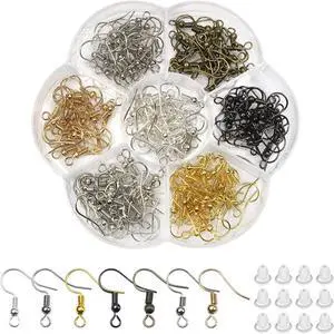TOAOB 140pcs Earring Hooks Hypoallergenic 925 Sterling Silver Fish Hooks Ear Wires with Ball and Coil 7 Colors 18mm with Earring Backs for DIY Jewelry Making TOAOB 140pcs Earring Hooks Hypoallergenic 925 Sterling Silver Fish Hooks Ear Wires with Ball and Coil 7 Colors 18mm with Earring Backs for DIY Jewelry Making