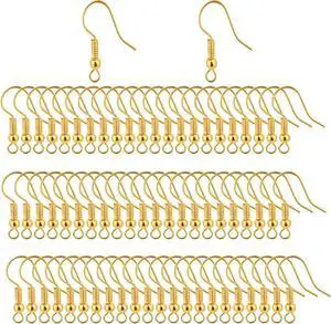 Bylion 400 Pieces Stainless Steel Earring Hooks French Wire Fish Hooks Bylion 400 Pieces Stainless Steel Earring Hooks French Wire Fish Hooks