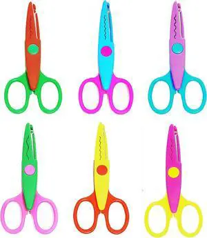 HAALII Craft Scissors Decorative Edge, for Crafting, Scissors, Zig Zag Kids Adults, Back to School Supplies, Scrapbook, Scrapbooking, Fancy, Pattern, Design, Create Fun Decorative Borders, 6 Pack HAALII Craft Scissors Decorative Edge, for Crafting, Scissors, Zig Zag Kids Adults, Back to School Supplies, Scrapbook, Scrapbooking, Fancy, Pattern, Design, Create Fun Decorative Borders, 6 Pack