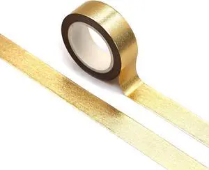 SIDAZON Gold washi Tape for wall Decor Decorative Tape Crafts Washy-Tape Mirror Tape Gold Strips Metallic washi Tape Self Adhesive Masking Tape 0.59in x33FT SIDAZON Gold washi Tape for wall Decor Decorative Tape Crafts Washy-Tape Mirror Tape Gold Strips Metallic washi Tape Self Adhesive Masking Tape 0.59in x33FT