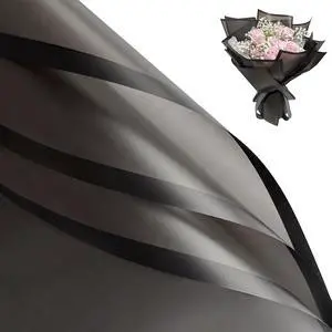 Duyasurs 20 Sheets Floral Wrapping Paper, Waterproof Bouquet Wrapping, 22.8x22.8IN, Florist Supplies Packaging Paper, DIY Gift Box, Wedding & Birthday Gifts, Translucent Black Duyasurs 20 Sheets Floral Wrapping Paper, Waterproof Bouquet Wrapping, 22.8x22.8IN, Florist Supplies Packaging Paper, DIY Gift Box, Wedding & Birthday Gifts, Translucent Black