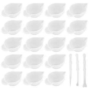 Framendino, 23 Pack Silicone Mold Cup Dispenser Mini Measuring Mixing Bowls with Spoon Glue Stick for DIY Epoxy Resin Craft Framendino, 23 Pack Silicone Mold Cup Dispenser Mini Measuring Mixing Bowls with Spoon Glue Stick for DIY Epoxy Resin Craft