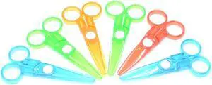 All Plastic Safe Scissors, 6 Pcs Random Color 4.7 Inch Plastic Scissors No Harm to Hands for DIY Cutting Paper (12) All Plastic Safe Scissors, 6 Pcs Random Color 4.7 Inch Plastic Scissors No Harm to Hands for DIY Cutting Paper (12)