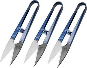 Beaditive Sewing Scissors (3-Piece Set) High-Carbon Steel Thread, Yarn, Embroidery Clippers | Handheld Snippers for Arts, Crafts, and DIY Projects | Multipurpose Use Navy Blue Beaditive Sewing Scissors (3-Piece Set) High-Carbon Steel Thread, Yarn, Embroidery Clippers | Handheld Snippers for Arts, Crafts, and DIY Projects | Multipurpose Use Navy Blue