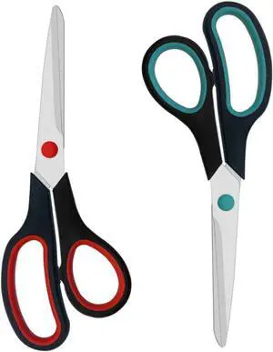 Scissors, 2 Pack 7.5 inch Scissors for Office and Home, Scissor All Purpose for School Fabric Craft Supplies Use Scissors, 2 Pack 7.5 inch Scissors for Office and Home, Scissor All Purpose for School Fabric Craft Supplies Use