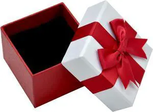 Paialco 7.0 CM Square Jewelry Gift Box Ribbon Knotted and Foam Filled Paialco 7.0 CM Square Jewelry Gift Box Ribbon Knotted and Foam Filled