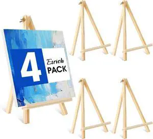ESRICH 11.8in Wood Easels, Tabletop Painting Display Easels ESRICH 11.8in Wood Easels, Tabletop Painting Display Easels