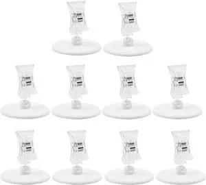 eZAKKA 10Pcs Sign Clips Rotatable Place Card Name Cards Merchandise Display eZAKKA 10Pcs Sign Clips Rotatable Place Card Name Cards Merchandise Display