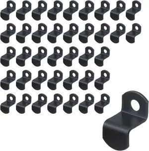 40pcs 1/2" Depth Flat Offset Canvas Clips, Black 40pcs 1/2" Depth Flat Offset Canvas Clips, Black