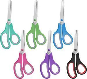 5.5" Kids Small Scissors Set,Blunt Tip Craft Paper Scissors Bulk, Stainless Steel Safety Blades for Classroom School Home,6 Packs 5.5" Kids Small Scissors Set,Blunt Tip Craft Paper Scissors Bulk, Stainless Steel Safety Blades for Classroom School Home,6 Packs