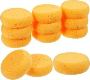 Qianyu 12 PCS Pottery Sponges Elasticity Clay Sponges Round Cleaning Sponge Water Absorption Soap Sponges Soft Yellow Artists Sponge for Kitchen Shoes Leather Care Painting Qianyu 12 PCS Pottery Sponges Elasticity Clay Sponges Round Cleaning Sponge Water Absorption Soap Sponges Soft Yellow Artists Sponge for Kitchen Shoes Leather Care Painting