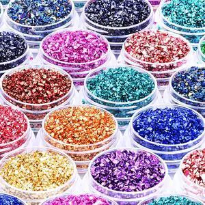 12 Box Crushed Glass Craft Glitter Fine for Resin Art, Small Broken Glass Pieces Irregular Metallic Crystal Chips Chunky Flakes Sequins for Nail Arts DIY Vase Filler Epoxy Jewelry Making Decoration 12 Box Crushed Glass Craft Glitter Fine for Resin Art, Small Broken Glass Pieces Irregular Metallic Crystal Chips Chunky Flakes Sequins for Nail Arts DIY Vase Filler Epoxy Jewelry Making Decoration