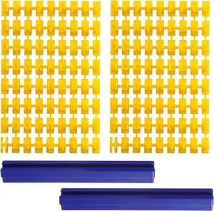 Andibro 144 Pcs Clay Alphabet Stamps for Polymer Clays, Letter Press Kit for Pottery & Cookie Making, Plastic Embosser Cutter Stamp Set (Yellow+Blue) Andibro 144 Pcs Clay Alphabet Stamps for Polymer Clays, Letter Press Kit for Pottery & Cookie Making, Plastic Embosser Cutter Stamp Set (Yellow+Blue)