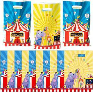 AwserTantue Carnival Gift Wrap Bag Circus Mardi Gras Goodie Candy Treat Bag AwserTantue Carnival Gift Wrap Bag Circus Mardi Gras Goodie Candy Treat Bag
