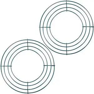 Sumind 2 Pack 8 Inch Metal Wire Wreath Frame Round Making Rings DIY Decor Sumind 2 Pack 8 Inch Metal Wire Wreath Frame Round Making Rings DIY Decor