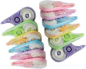 12PCS White Correction Tape,39.4ft Each,Easy To Use Applicator for Instant Corrections Wrong Writing At Any Time, Tear-Resistant Correction Tape for Office or School Supplies 12PCS White Correction Tape,39.4ft Each,Easy To Use Applicator for Instant Corrections Wrong Writing At Any Time, Tear-Resistant Correction Tape for Office or School Supplies