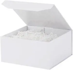 Small Gift Boxes with Lids for Presents, 6x6x3 Inch 1 Pack White Small Gift Boxes with Lids for Presents, 6x6x3 Inch 1 Pack White