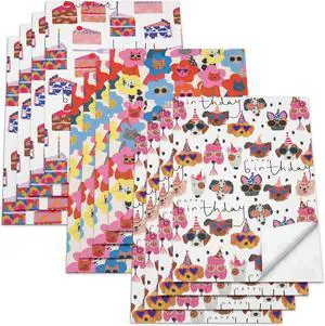 American Greetings Birthday Wrapping Paper Sheets with Gridlines, Designed by Stop The Clock (12 Sheets, 30 in. x 20 in.) American Greetings Birthday Wrapping Paper Sheets with Gridlines, Designed by Stop The Clock (12 Sheets, 30 in. x 20 in.)