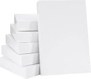 SUNCOLOR 6 Pack 14" Medium White Gift Boxes With Lids For Clothes Presents SUNCOLOR 6 Pack 14" Medium White Gift Boxes With Lids For Clothes Presents