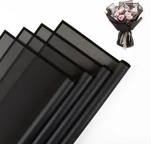 20 Sheet Flower Wrapping Paper-Waterproof Bouquet Paper (Translucent Black) 20 Sheet Flower Wrapping Paper-Waterproof Bouquet Paper (Translucent Black)