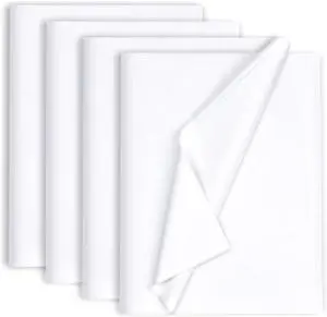 130 Sheets 20"x14" White Tissue Paper for Gift Bags Christmas Weddings Birthday Arts Craft Party Decoration 130 Sheets 20"x14" White Tissue Paper for Gift Bags Christmas Weddings Birthday Arts Craft Party Decoration