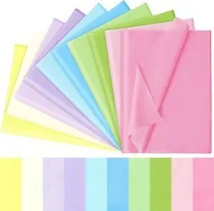 120 Sheets 14 x 20 Inch Pastel Tissue Paper for Gift Bag Wrapping 120 Sheets 14 x 20 Inch Pastel Tissue Paper for Gift Bag Wrapping