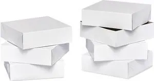 American Greetings Square White Gift Boxes with Lids, for Birthdays, Holidays and All Occasions, (6 Boxes, 9'' x 9'') American Greetings Square White Gift Boxes with Lids, for Birthdays, Holidays and All Occasions, (6 Boxes, 9'' x 9'')