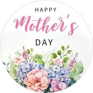 jijAcraft 60pcs Happy Mother's Day Stickers, 2in Floral Gift Wrap Labels, Pink & Blue Carnations, Paper Material jijAcraft 60pcs Happy Mother's Day Stickers, 2in Floral Gift Wrap Labels, Pink & Blue Carnations, Paper Material