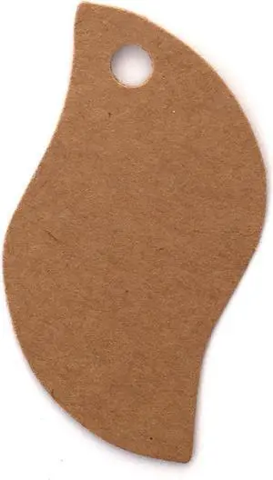 LWR CRAFTS 100 Hang Tags Leaf with Jute Twines 100ft (1 13/16" x 1 3/16", Kraft) LWR CRAFTS 100 Hang Tags Leaf with Jute Twines 100ft (1 13/16" x 1 3/16", Kraft)